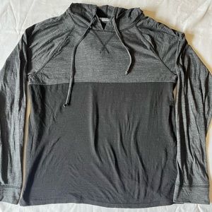 Public Opinion | Grey and Black Hoodie | Men’s Size Largr